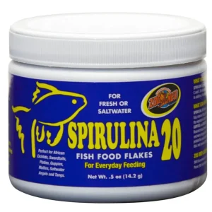 Zoo Med Spirulina 20 Flakes Fish Food, 0.5 oz