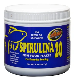 Zoo Med Spirulina 20 Flakes Fish Food, 2 oz