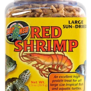 Zoo Med Sun-Dried Large Red Shrimp Reptile Food, 2.5 oz