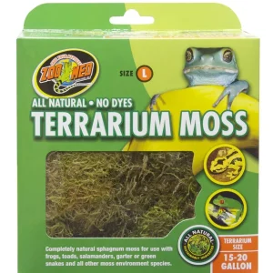 Zoo Med Terrarium Moss Substrate, Green 15/20 gal, Large