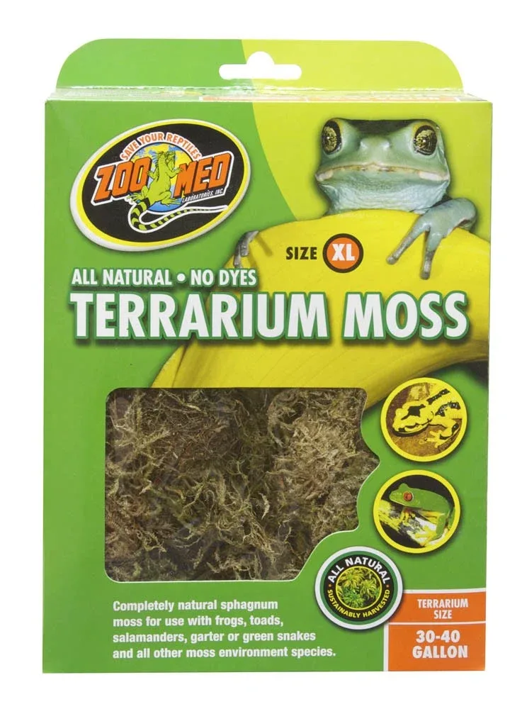 Zoo Med Terrarium Moss Substrate, Green, 3040 gal, X-Large