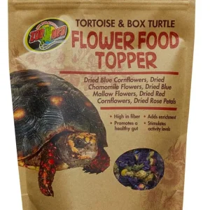 Zoo Med Tortoise Box Turtle Flower Food Topper, 1.4 oz