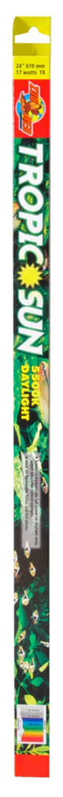 Zoo Med Tropic Sun 5500K Daylight T8 Lamp, White, 24 in