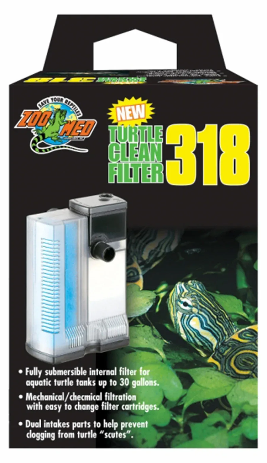Zoo Med Turtle Clean 318 Submersible Aquarium Filter