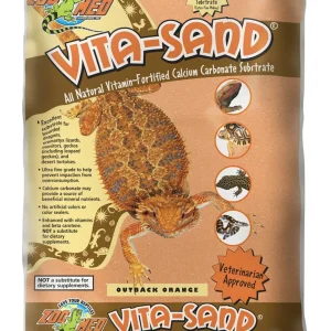Zoo Med VitaSand Substrate Outback Orange, 10 lb each, Case of 3