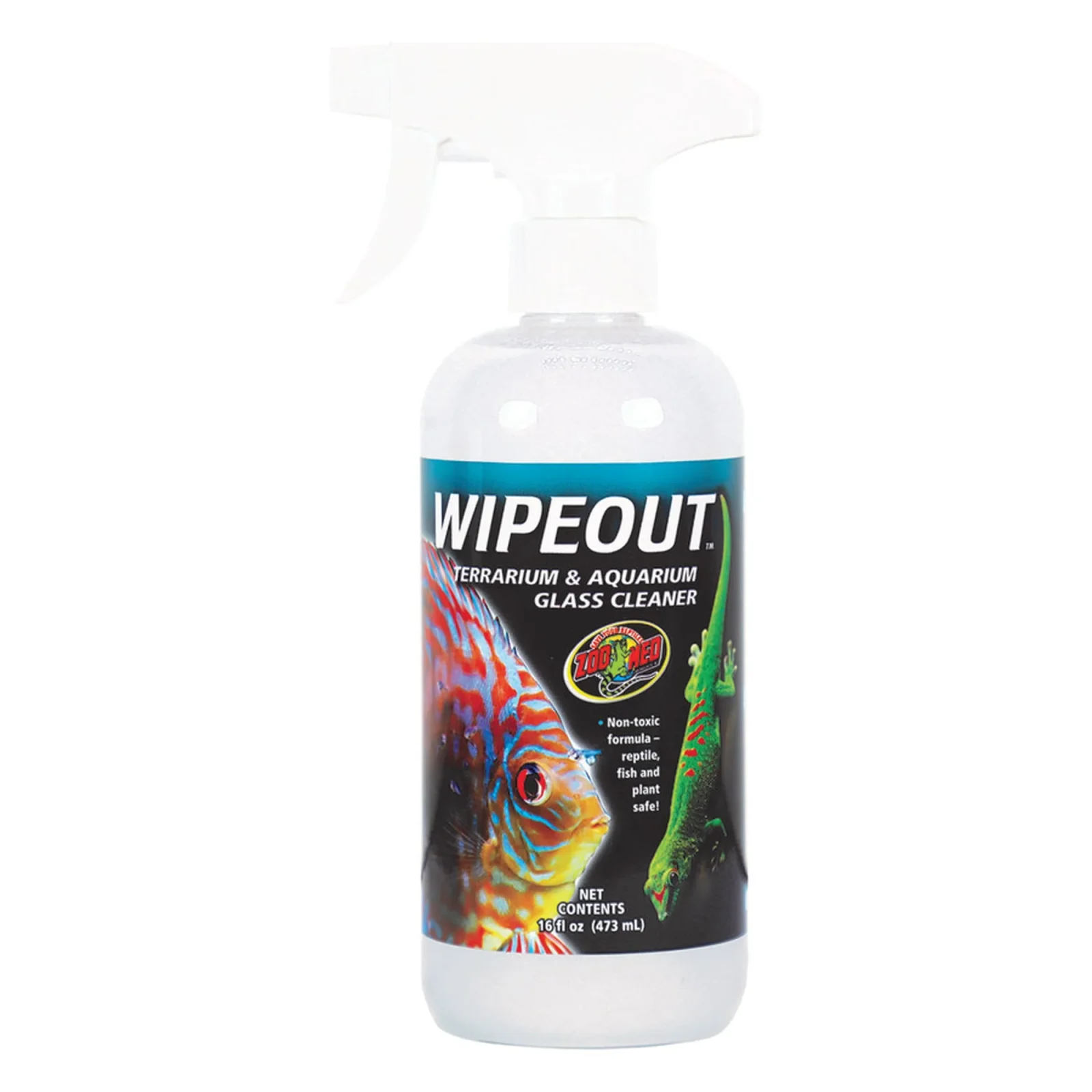 Zoo Med WipeOut Terrarium Aquarium Glass Cleaner, 16 oz