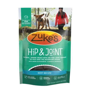 Zuke's Dog Hip & Joint Beef Recipe Treats 6oz.