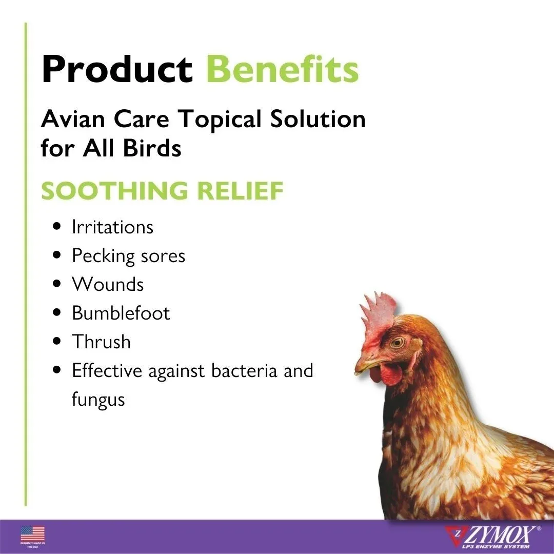 Zymox Avian Care Topical Solution 1.25oz - Image 2