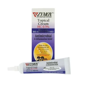 Zymox Topical Cream .5% Hydrocortisone 1oz tube